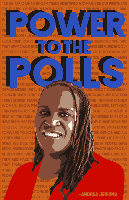 Power to the Polls - a digital image by Hattie Grimm