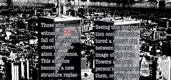 Screenshot of Graphic Essay: Wounded Memory by Stevie-Jay Marie Stapler