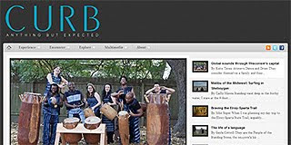 Website Screenshot: Curb Magazine - Anything but Expected by Journalism 417