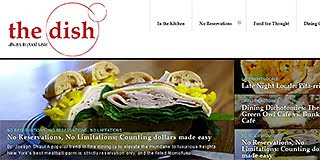 Website Screenshot: The Dish: Always in Good Taste by Cailly Morris