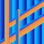 Gradient & Geometry 15 - a digital illustration by Yiting Liu