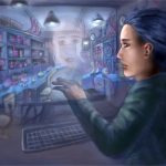 Into the Virtual Lab - a digital image by Jingyu Zhang