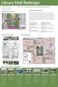 Library Mall Redesign by Austin Sheehan Page 1