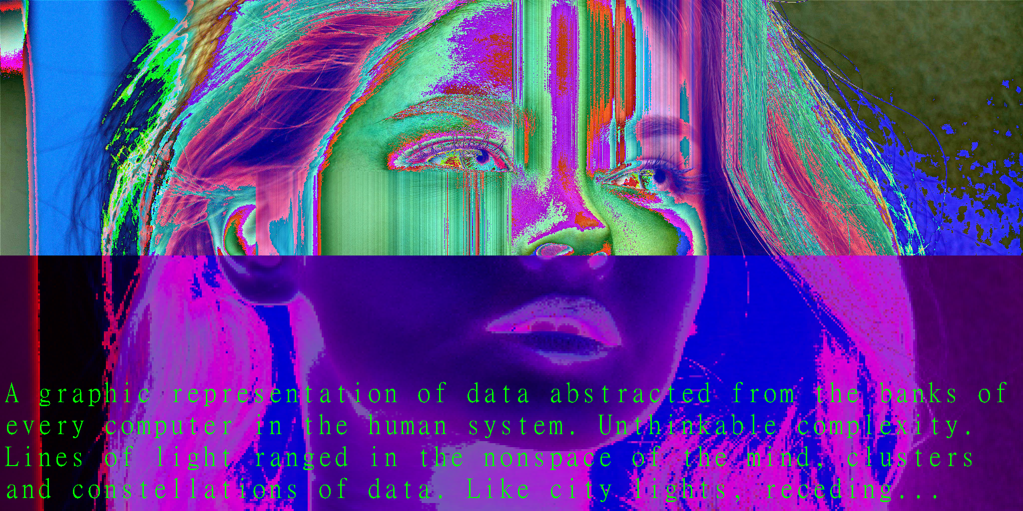 Gibson's Gaze, a digital collage by Noah Lessard