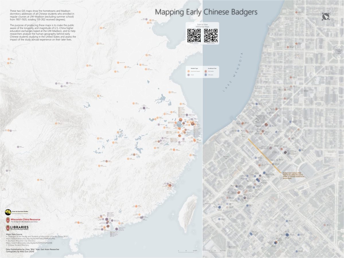 Poster/Map: Mapping Early Chinese Badgers (1907-1920) by Atlas Guo & Billy Yuan