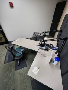 Photo of College Library's Recording Booth.