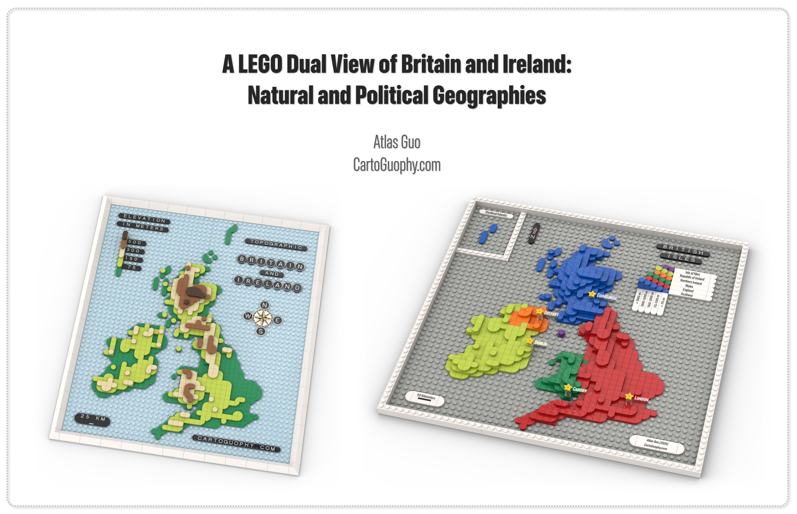 Photo: A LEGO Dual View of British Isles and the UK by Atlas Guo