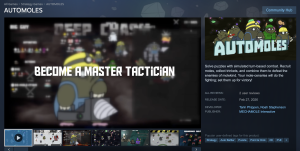 Game Screenshot: Automoles by Tarin Phippen